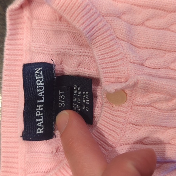 Pink Ralph Lauren Cardigan - Picture 2 of 6